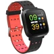 Розумний Фітнес-браслет Smart Band Supero Y8 Original З тонометром Black Red - зображення 1