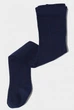 Колготки хлопковые однотонные для девочки H&M 0493103005 062-68 см (2-6 мес.) темно-синий - изображение 1