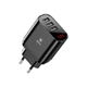 Сетевое зарядное устройство Baseus Mirror Lake Intelligent Digital Display 3USB Travel Charger 3.4A Black - изображение 1