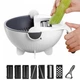 Овочерізка багатофункціональна, обертається Wet Basket Vegetable Cutter - зображення 3
