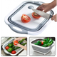 Доска-миска разделочная складная универсальная KitchenCraft Бело-серая - изображение 1