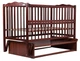 Кровать Babyroom Веселка маятник, откидной бок DVMO-2 бук тик - зображення 3