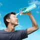 Спортивная фитнес спреер Бутылка New B. Blue ( New Button Bottle) 600 мл с распылителем, шкалой и дозатором - зображення 1
