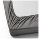 Простыня на резинке IKEA (ИКЕА) ULLVIDE 160х200см серая (303.369.54) - зображення 2