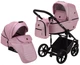 Коляска 2 в 1 Adamex Amelia кожа 100% SM5 розовый - изображение 1