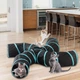 Тунель для кота Cat Melman 4 виходу Чорний (100022) - зображення 8