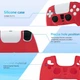 Защитный Силиконовый Чехол Dobe на Контроллер Dualsense PS5 для Sony PlayStation 5 Red (UD568) - изображение 7
