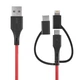Кабель BlitzWolf 3 в 1 USB+Type-C BW-MT 4 1м - изображение 1