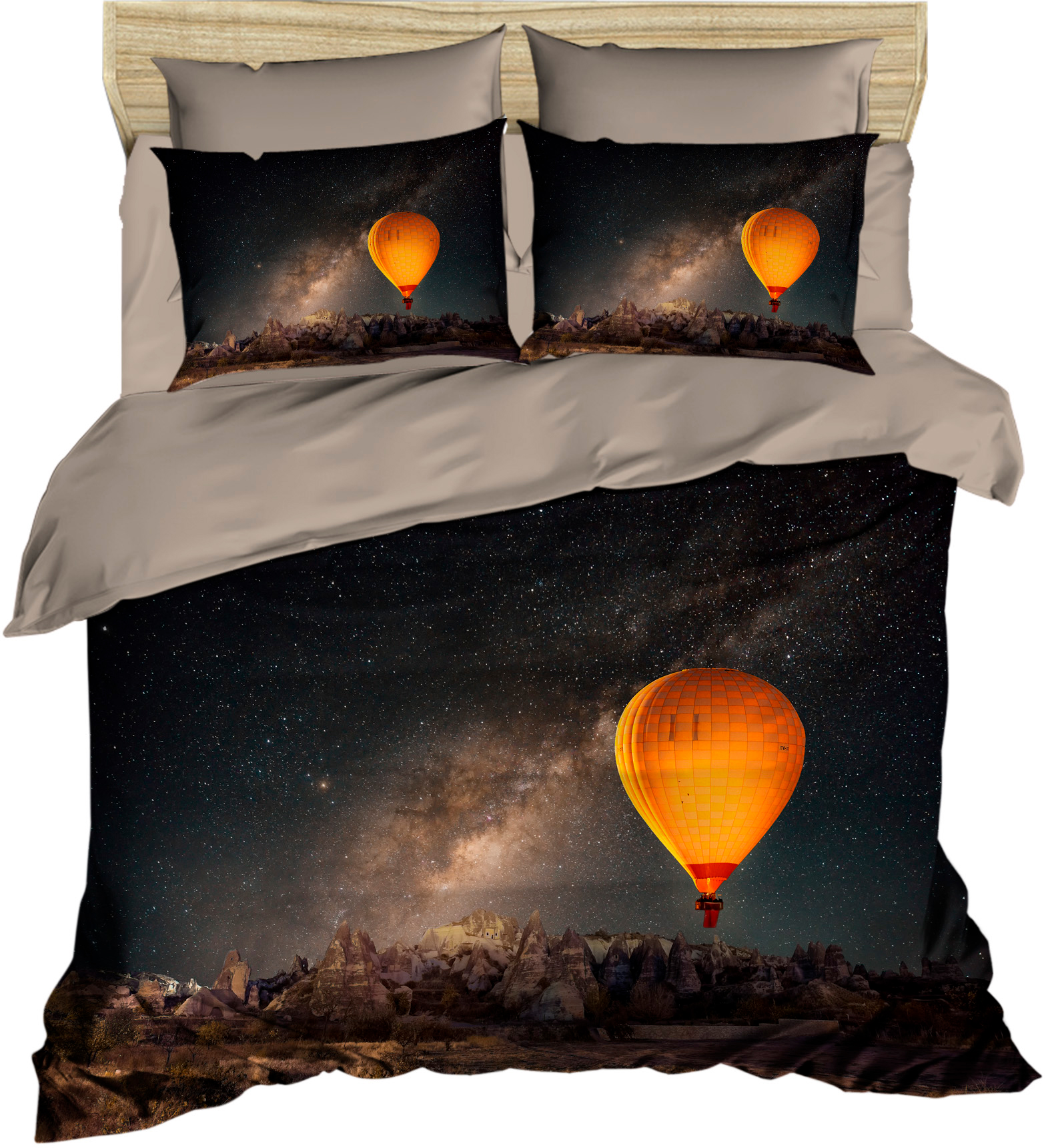 

Комплект постельного белья LightHouse Ранфорс 3D Night Sky 200х220