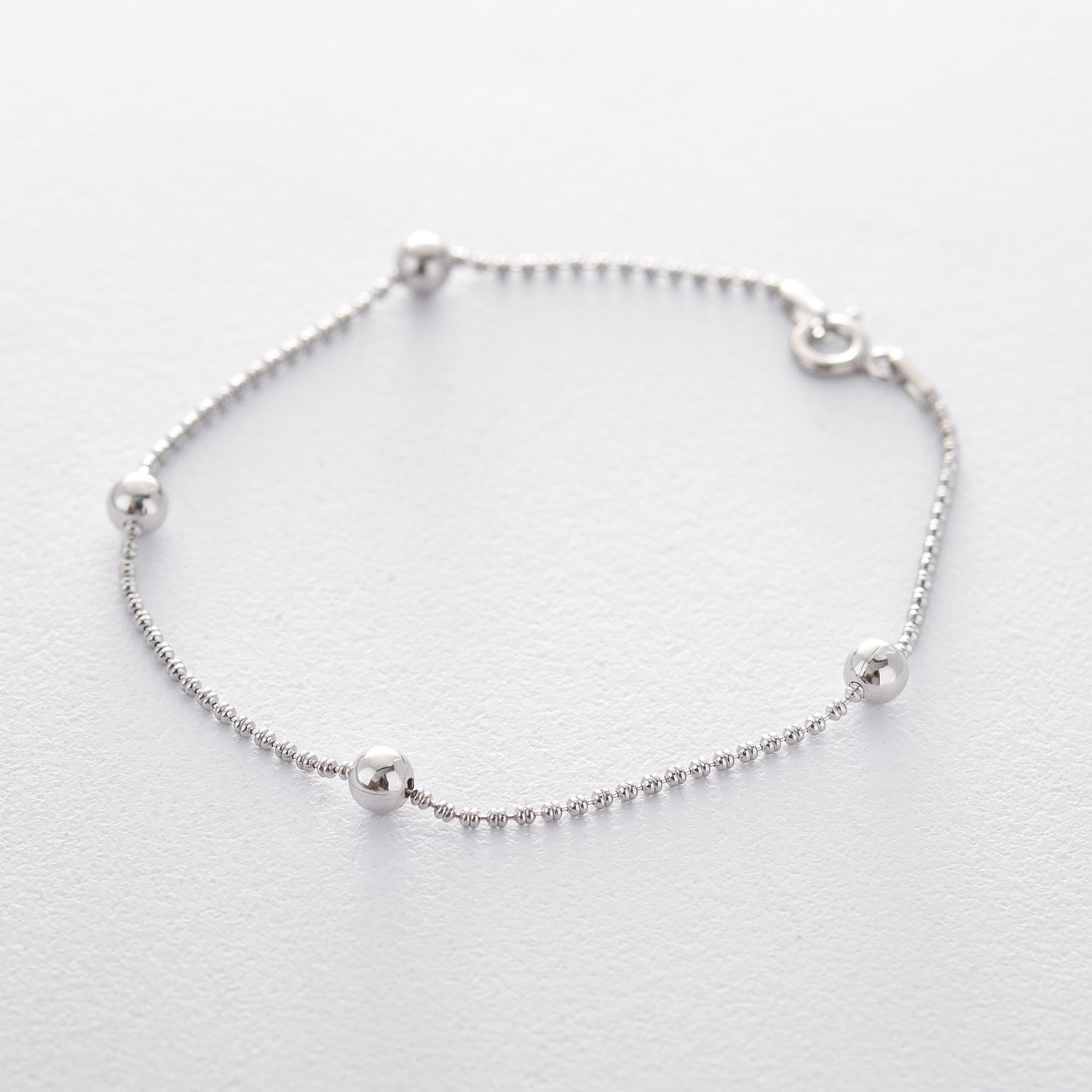

Серебряный браслет S-ONIKS с шарами 19 см (2.3 г) модели 141302-2,3-19