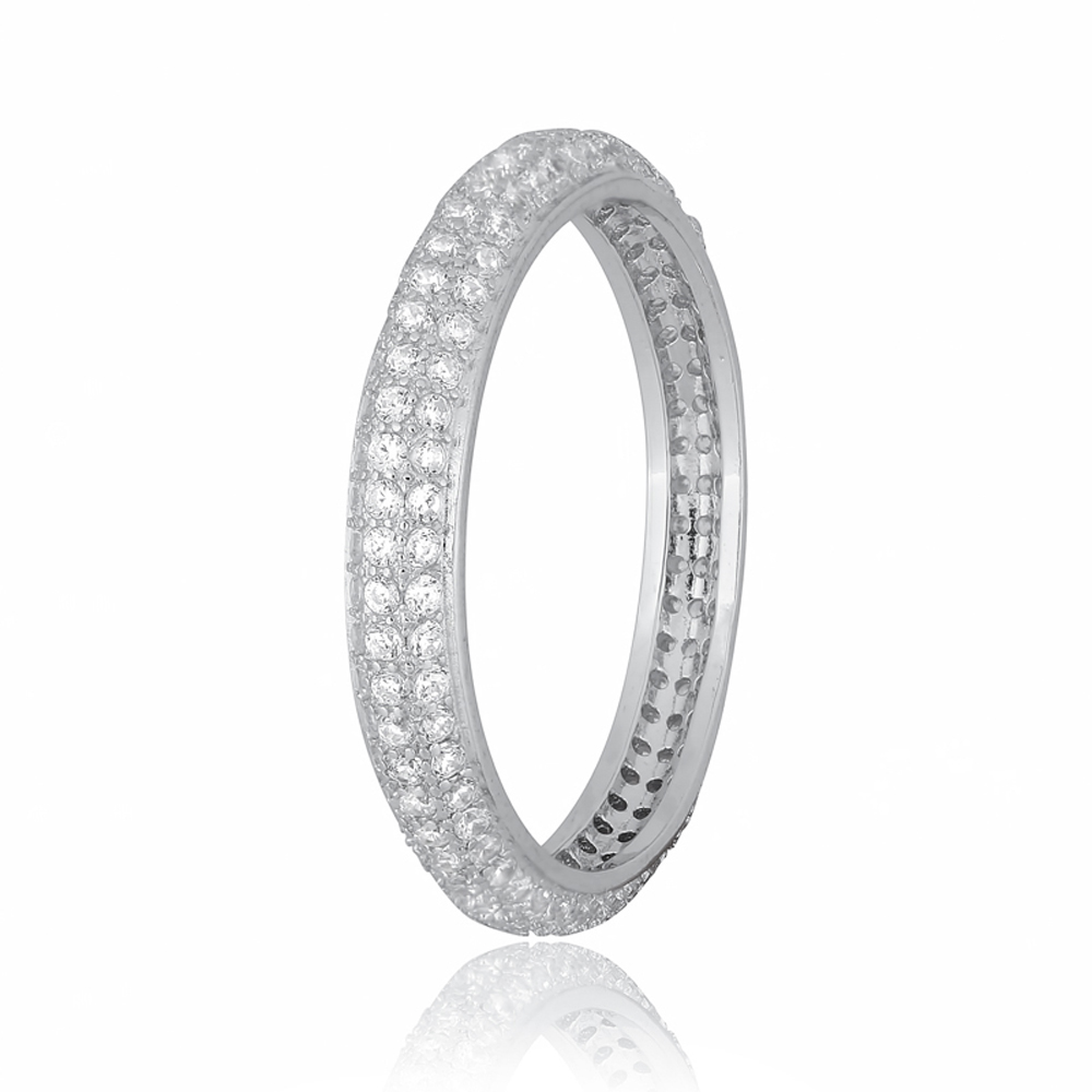 

Серебряное кольцо Silvex925 18.1 мм с фианитом (вес 1.9 г) модели КК2Ф/200-К