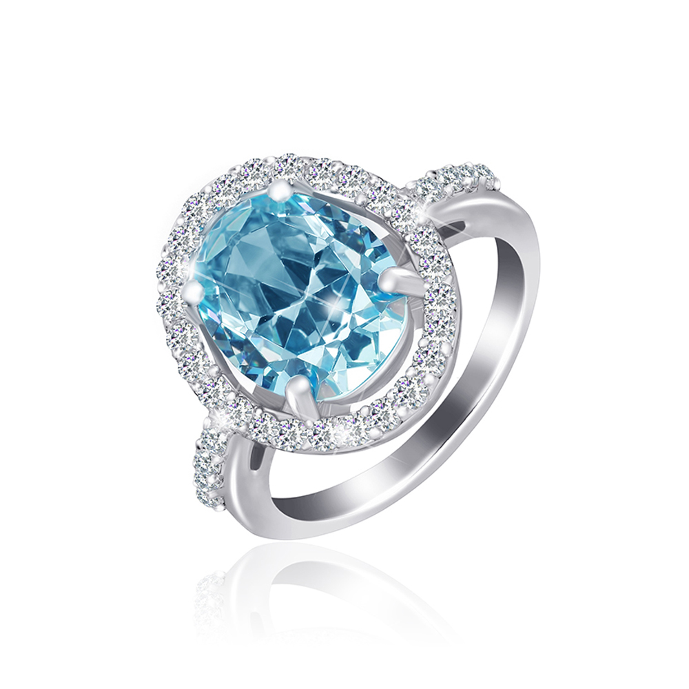 

Серебряное кольцо Silvex925 18.7 мм с фианитом (вес 4.2 г) модели КК2ФТ/390-М