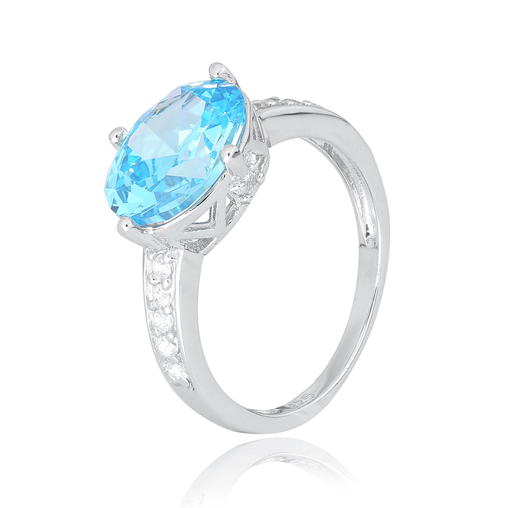 

Серебряное кольцо Silvex925 18.7 мм с фианитом (вес 2.8 г) модели КК2ФТ/370-М