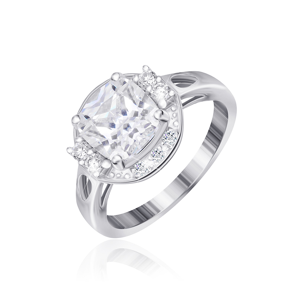 

Серебряное кольцо Silvex925 16.5 мм с фианитом (вес 4.5 г) модели КК2Ф/395-Д