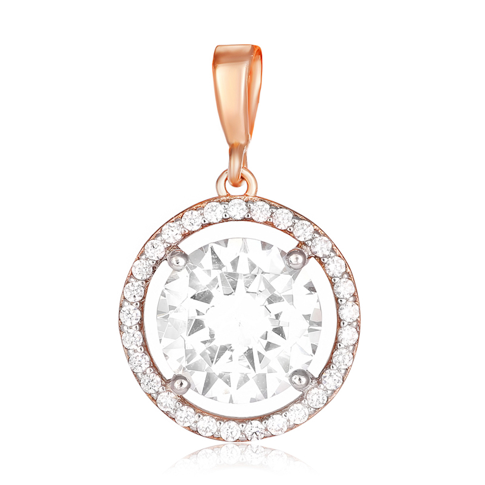 

Серебряный подвес Silvex925 с фианитом (вес 3.1 г) модели ПК3Ф/398