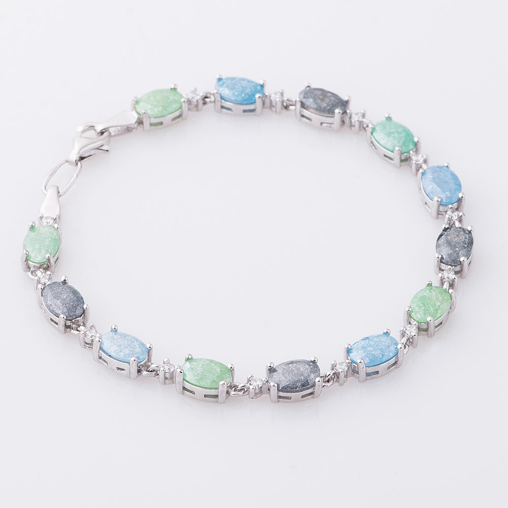

Серебряный браслет S-ONIKS 18 см с фианитом (10 г) модели 141138-10,0-18