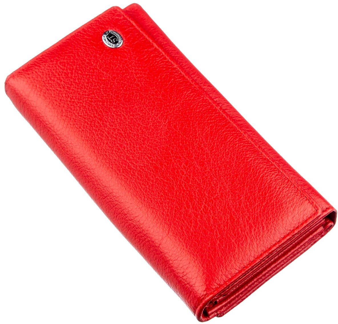Акція на Кошелек кожаный ST Leather Accessories 18882 Красный від Rozetka UA