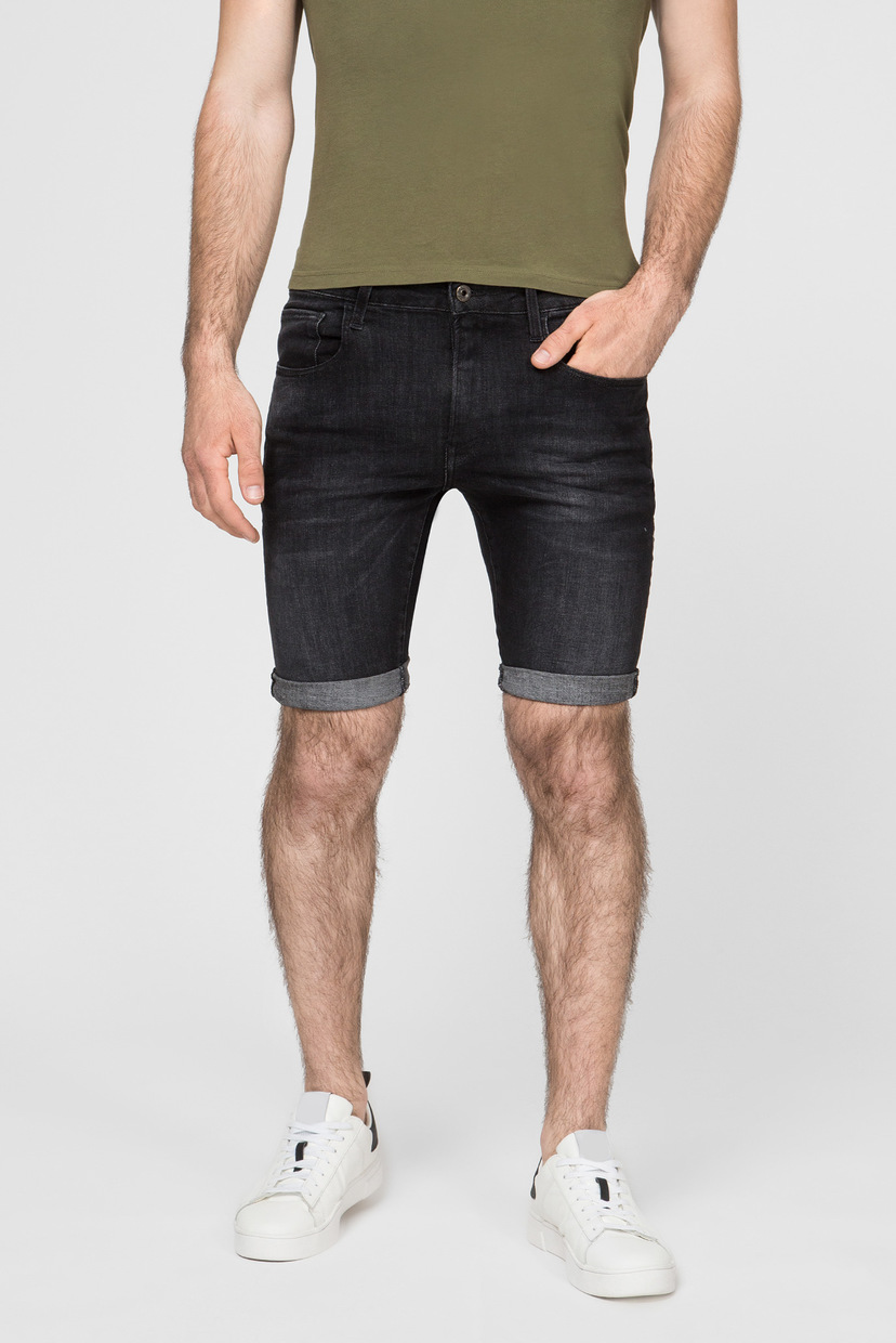 

Мужские черные джинсовые шорты 3301 Slim 1\2 G-Star RAW 38 D10481,A634