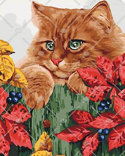

Рисование по номерам "Рыжее счастье" 40х50 см Идейка (КНО4091)
