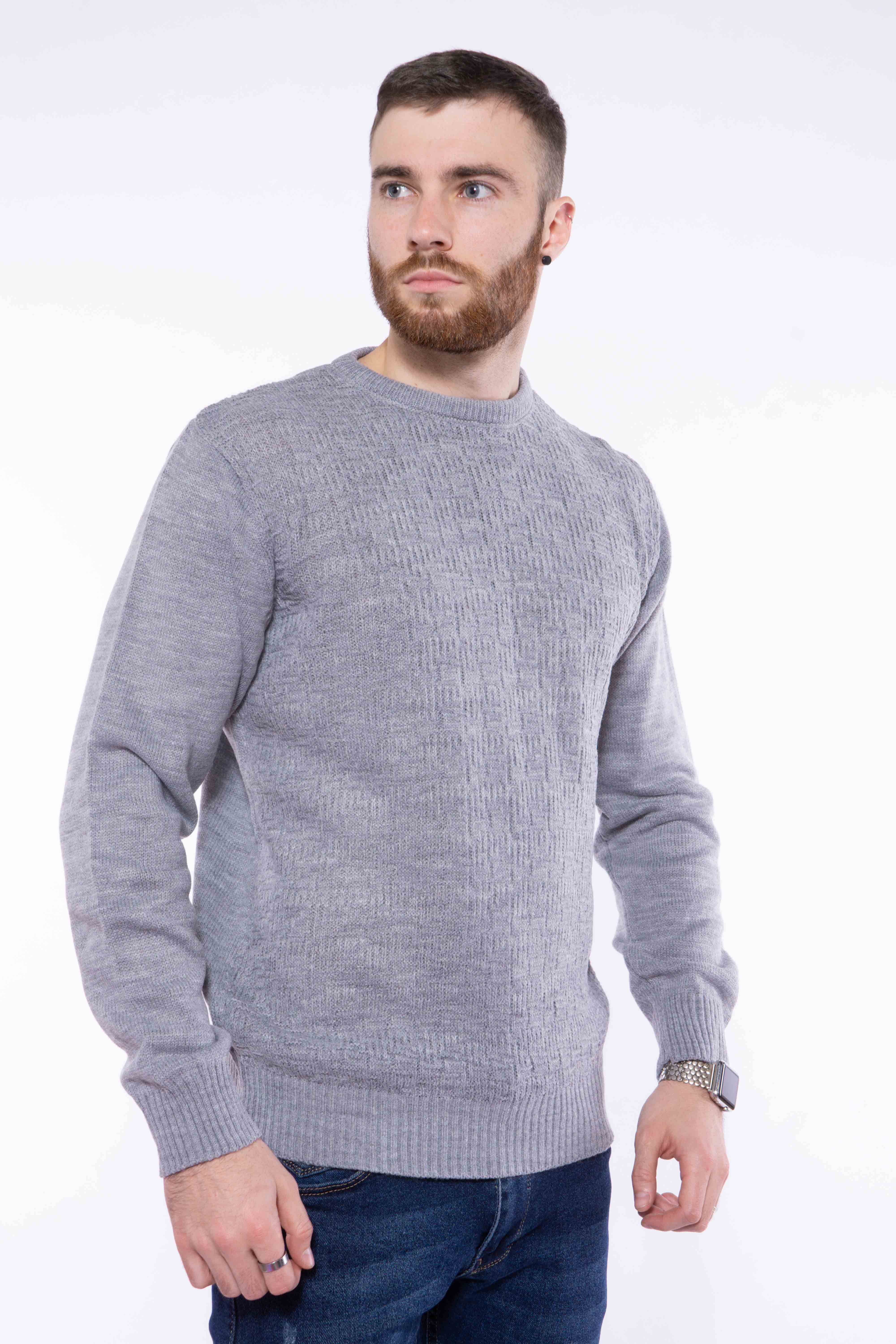 

Джемпер однотонный Time of Style 609F204 M Серый