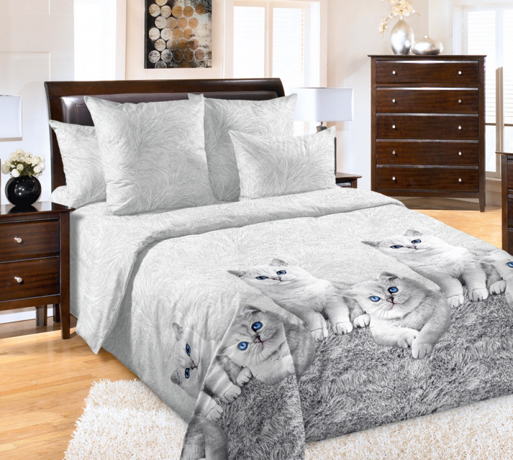 

Комплект постельного белья Komfort-tekstil Кесси, перкаль (Полуторный)