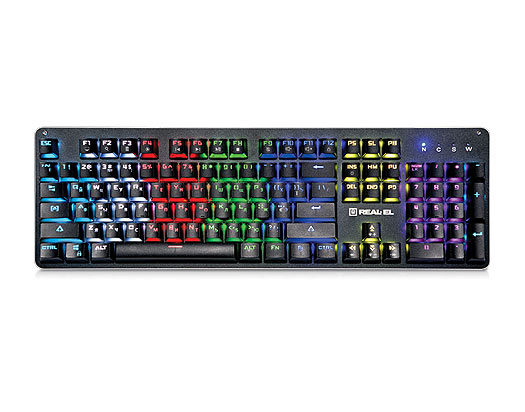 

Клавиатура REAL-EL M47 RGB Gaming Mechanical USB черная (19373)