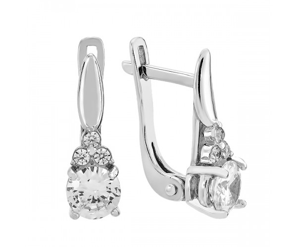 

Серьги серебряные с фианитами 920068б