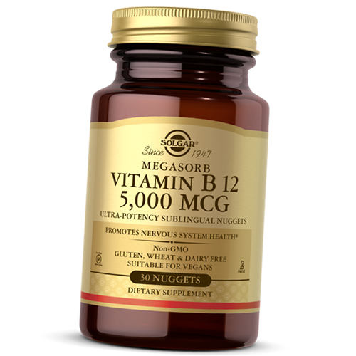 

Сублингвальный Витамин В12, Megasorb Vitamin B12 5000, Solgar 30таб (36367153)