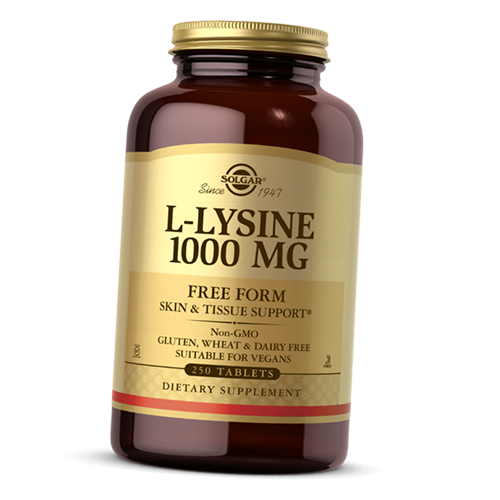 

Лизин, L-Lysine 1000, Solgar 250таб (27313005)