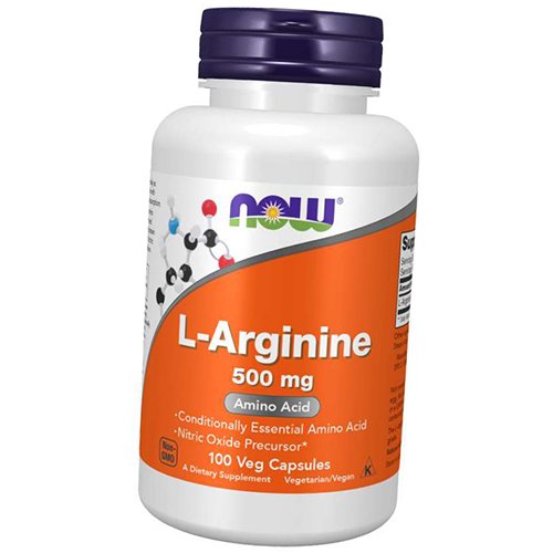 

Аргинин для сосудов, Arginine 500, Now Foods 100вегкапс (27128007)