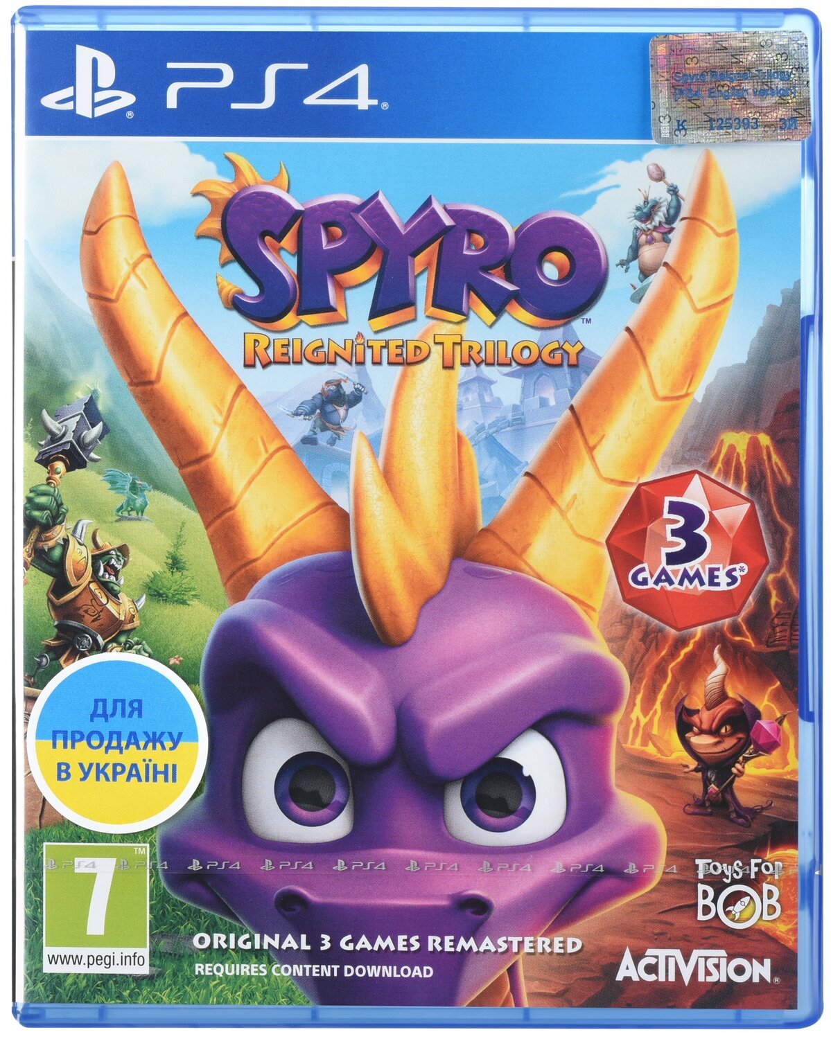 

Игра Spyro Reignited Trilogy [Blu-Ray диск] (PlayStation)