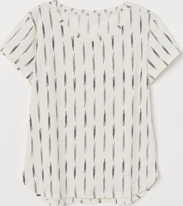 

Футболка H&M 610776012 L Кремовая