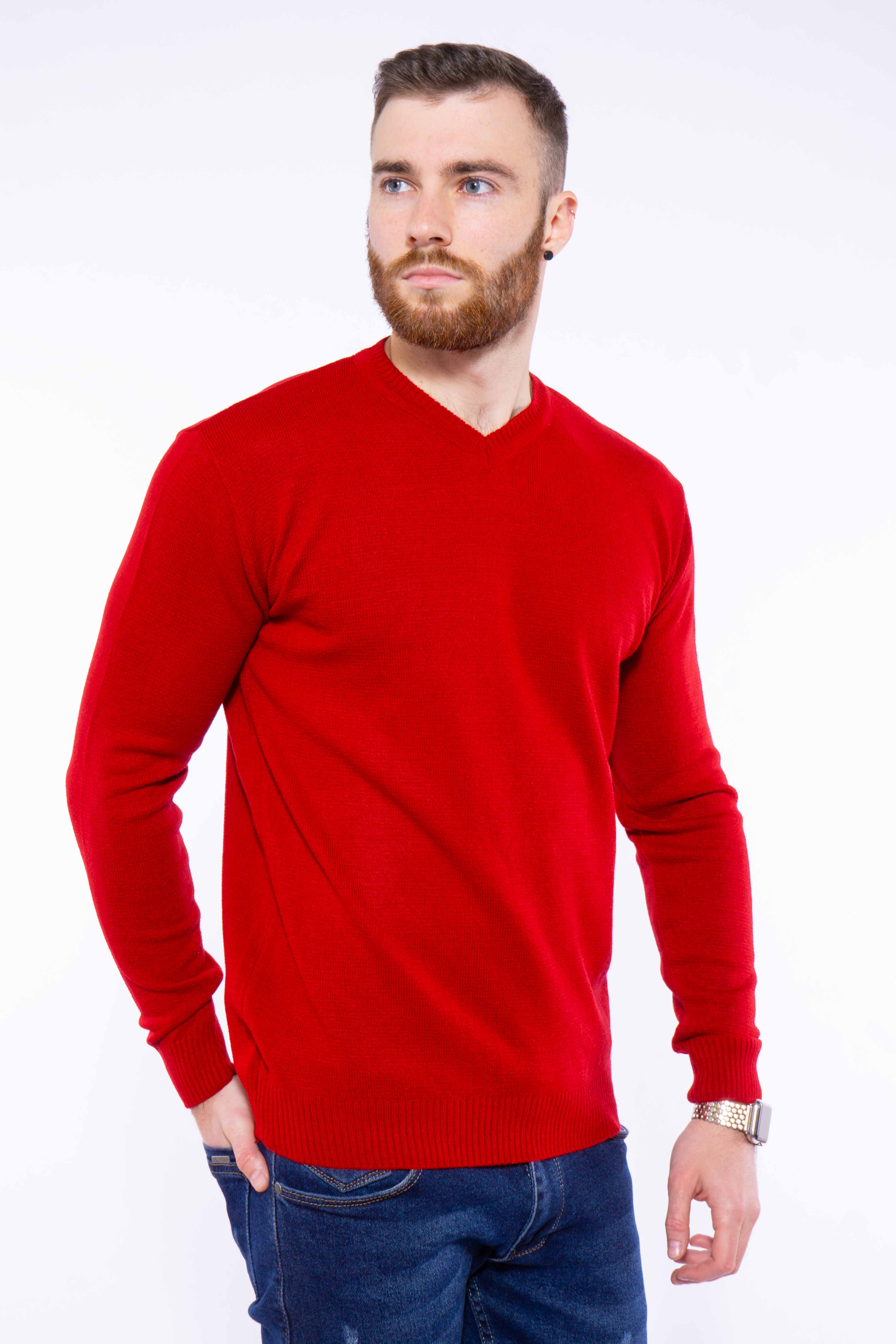 

Джемпер однотонный Time of Style 606F001 M Красный