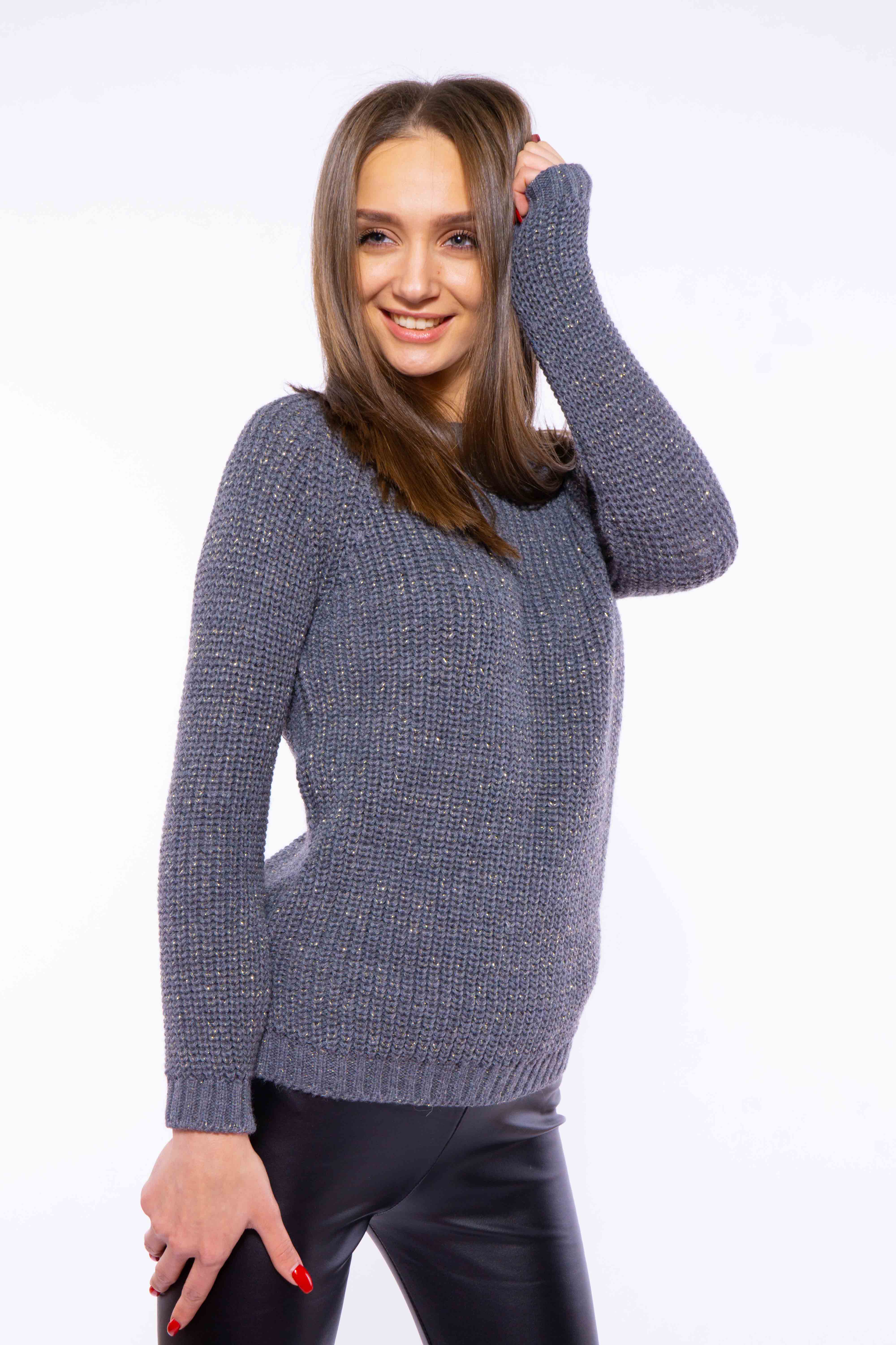 

Свитер женский в стиле Casual Time of Style 120PRZGR4001 S-M Серый