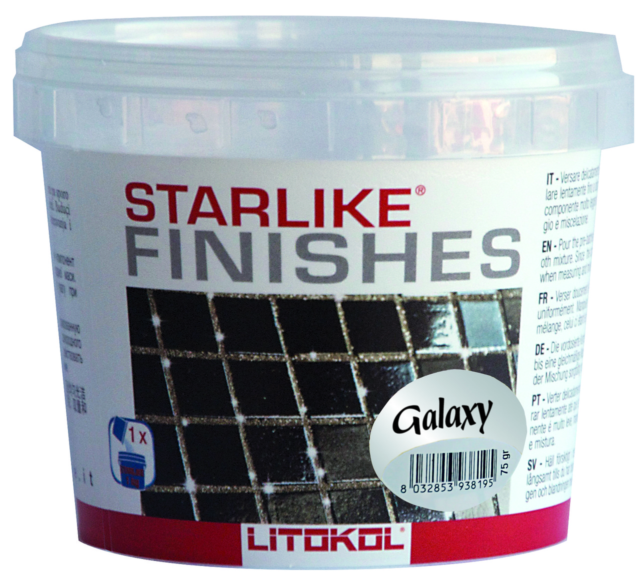 

Добавка для затирки Litokol Starlike Galaxy, 75гр (перламутровый эффект)