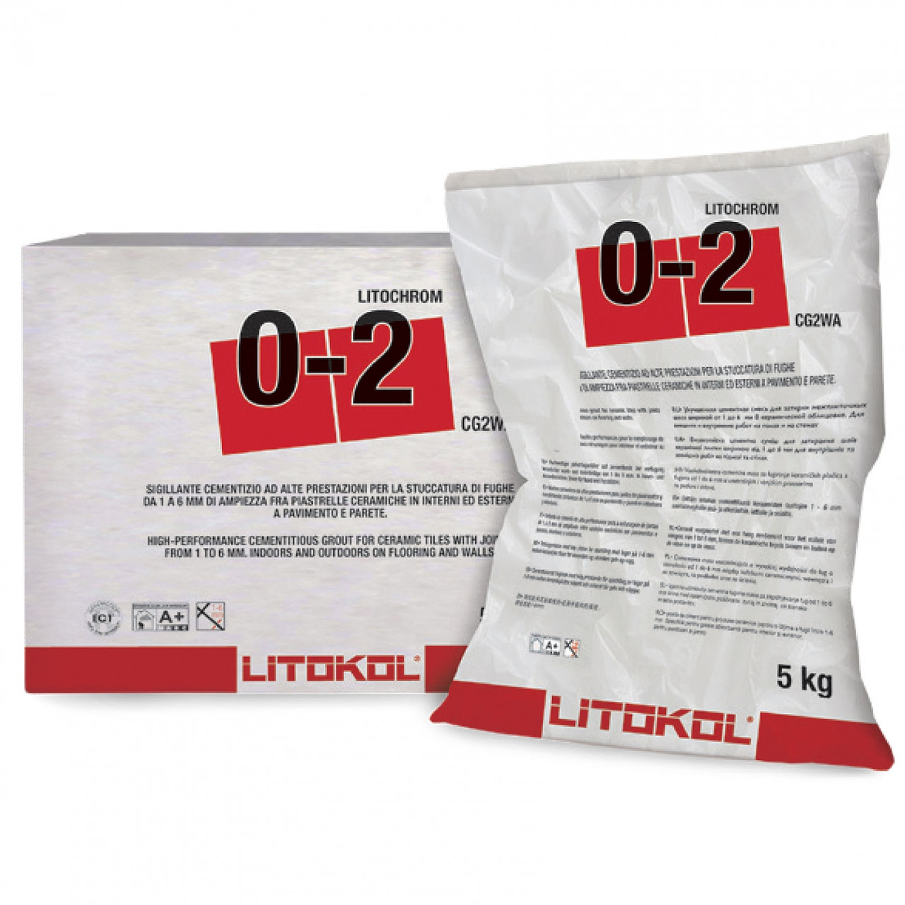 

Затирка цементная Litokol Litochrom(литокол литохром)0-2мм С.30, 5 кг