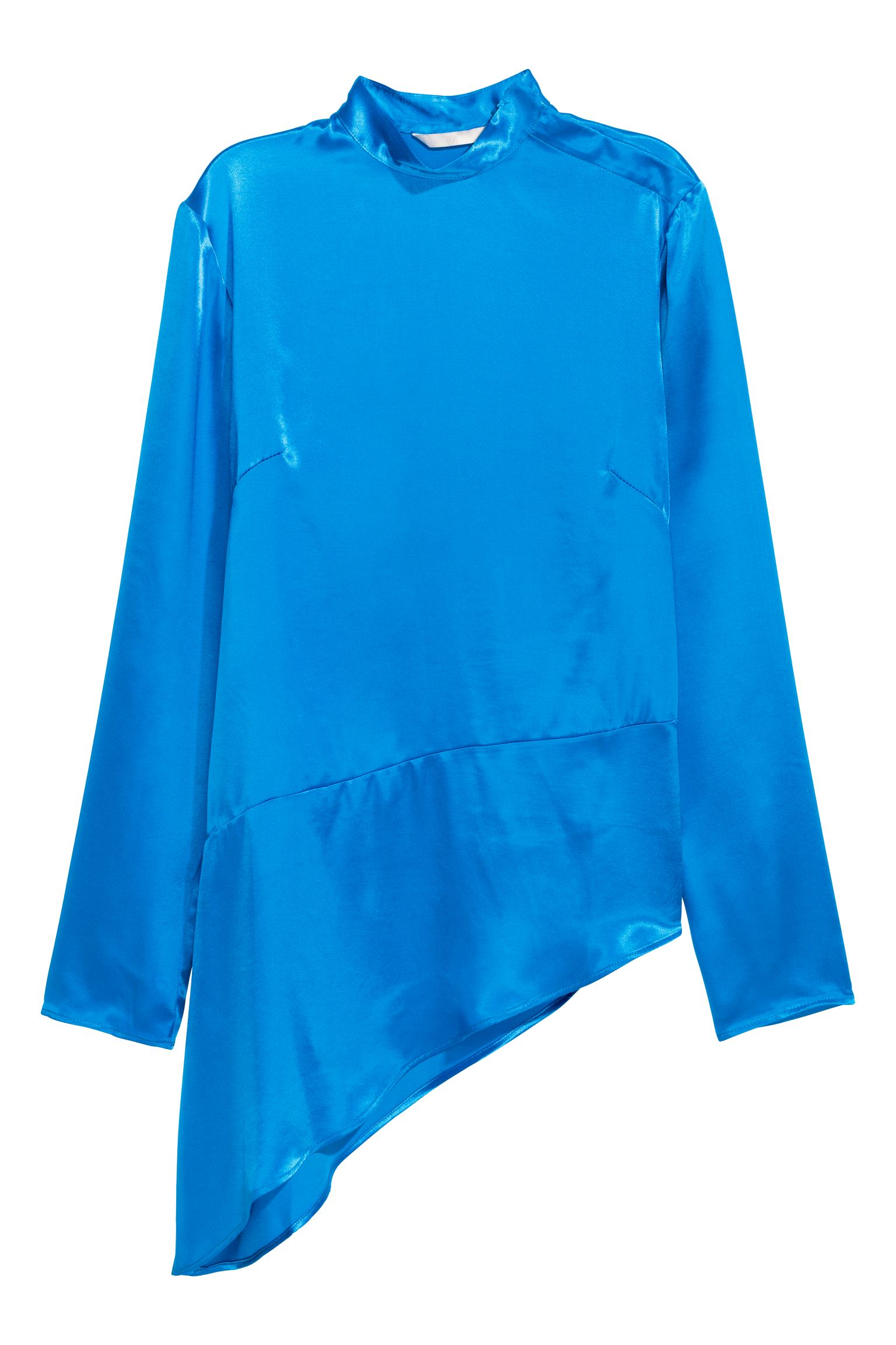 

Асимметричная атласная блузка H&M 40
