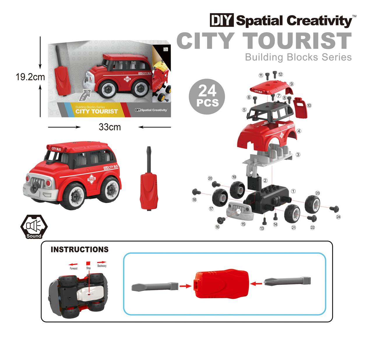 

Конструктор Diy Spatial Creativity Автобус