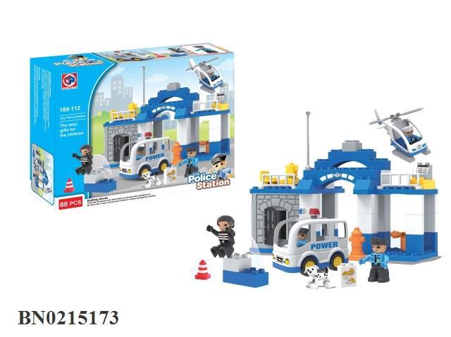 

Конструктор Kid's Home Toys Полицейская станция крупные детали 66 элементов