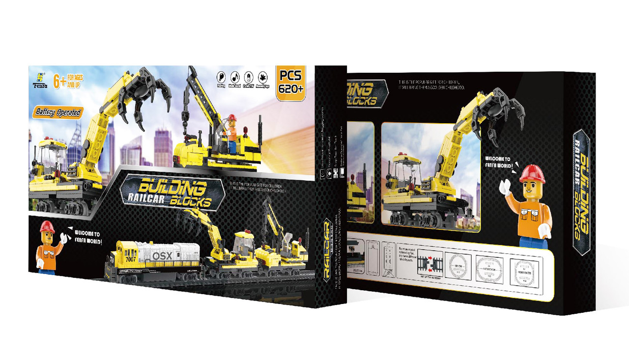 

Железная дорога Fenfa 1:87 с конструктором, свет + звук (6910010608254)