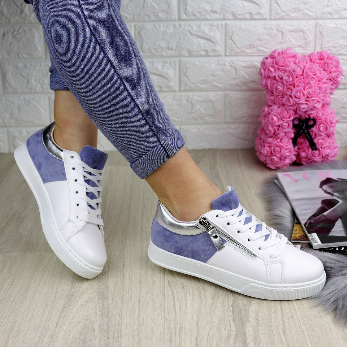 

Женские кеды Fashion Lagger 1202 39 размер 24 см Белый