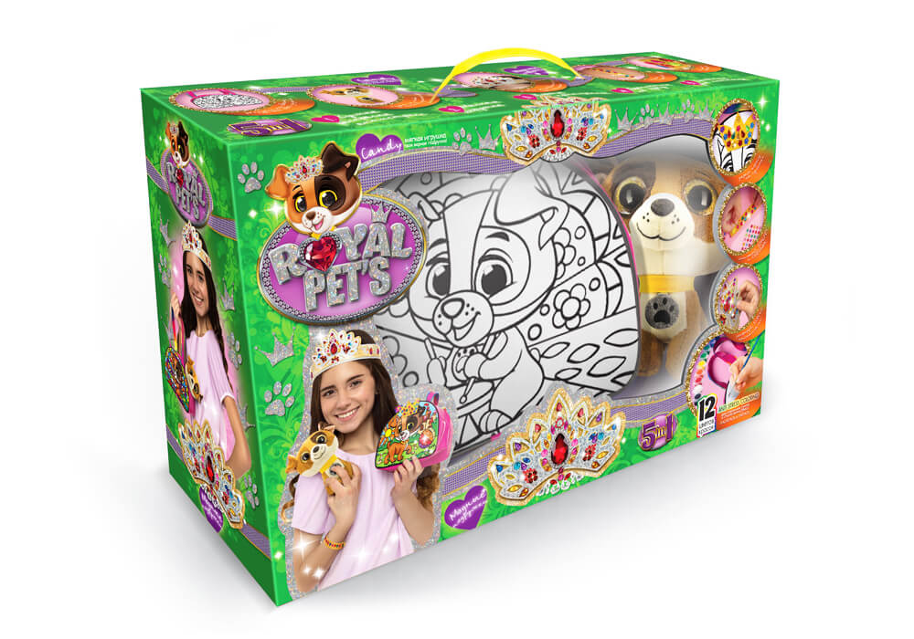 

Набор ROYAL PET S сумочка-раскраска + игрушка Собачка рус Dankotoys (RP-01-06) (105099)