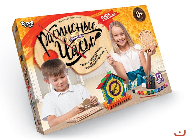 

Расписные часы-конструктор Домик Dankotoys (R4-01-03) (40819)