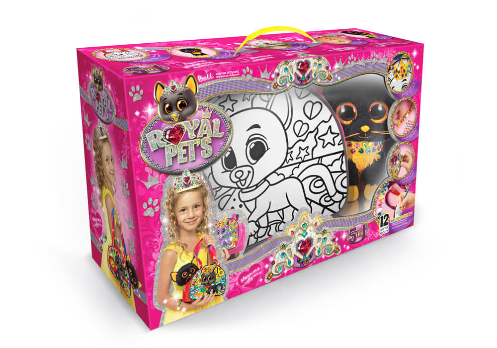 

Набор креативного творчества ROYAL PET S сумочка-раскраска + котик рус Dankotoys (RP-01-01) (105095)
