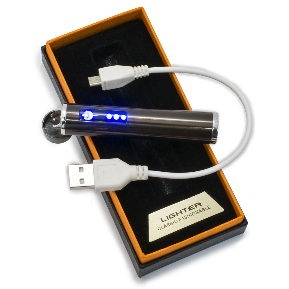 

Електро-запальничка сенсорна сріблясто-сіра Lighter USB ZGP 2 (VS7003721)