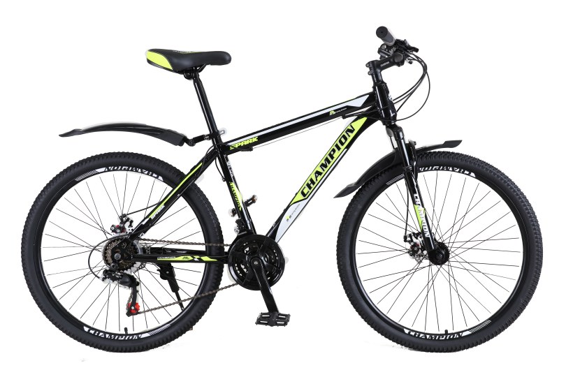 

Велосипед Champion Spark 29"19,5" Черный-Неоновый желтый-Белый
