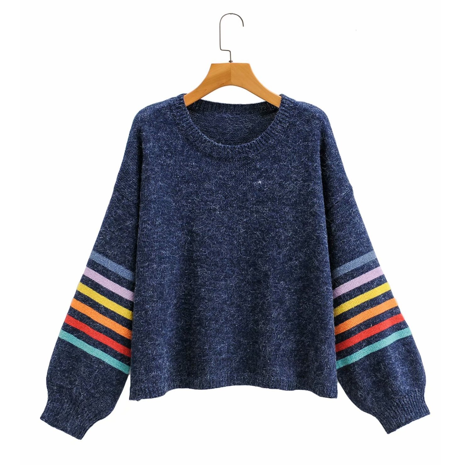 

Джемпер женский с полосками Blue Berni Fashion (One Size) Синий