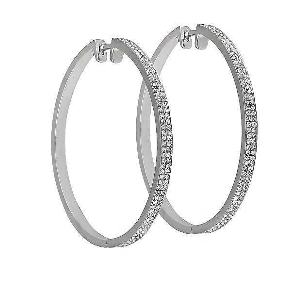 

Серьги из белого золота с бриллиантами 103363