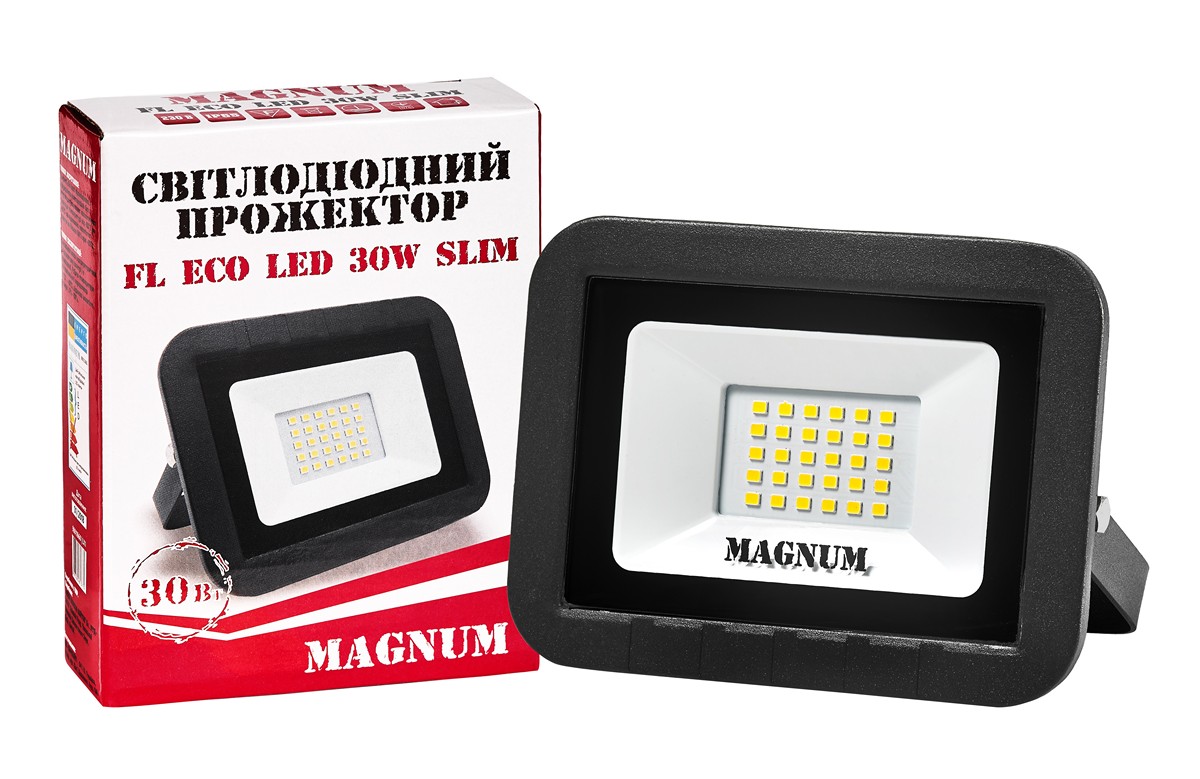 

Прожектор светодиодный MAGNUM FL ECO LED 30Вт slim 4000К IP65