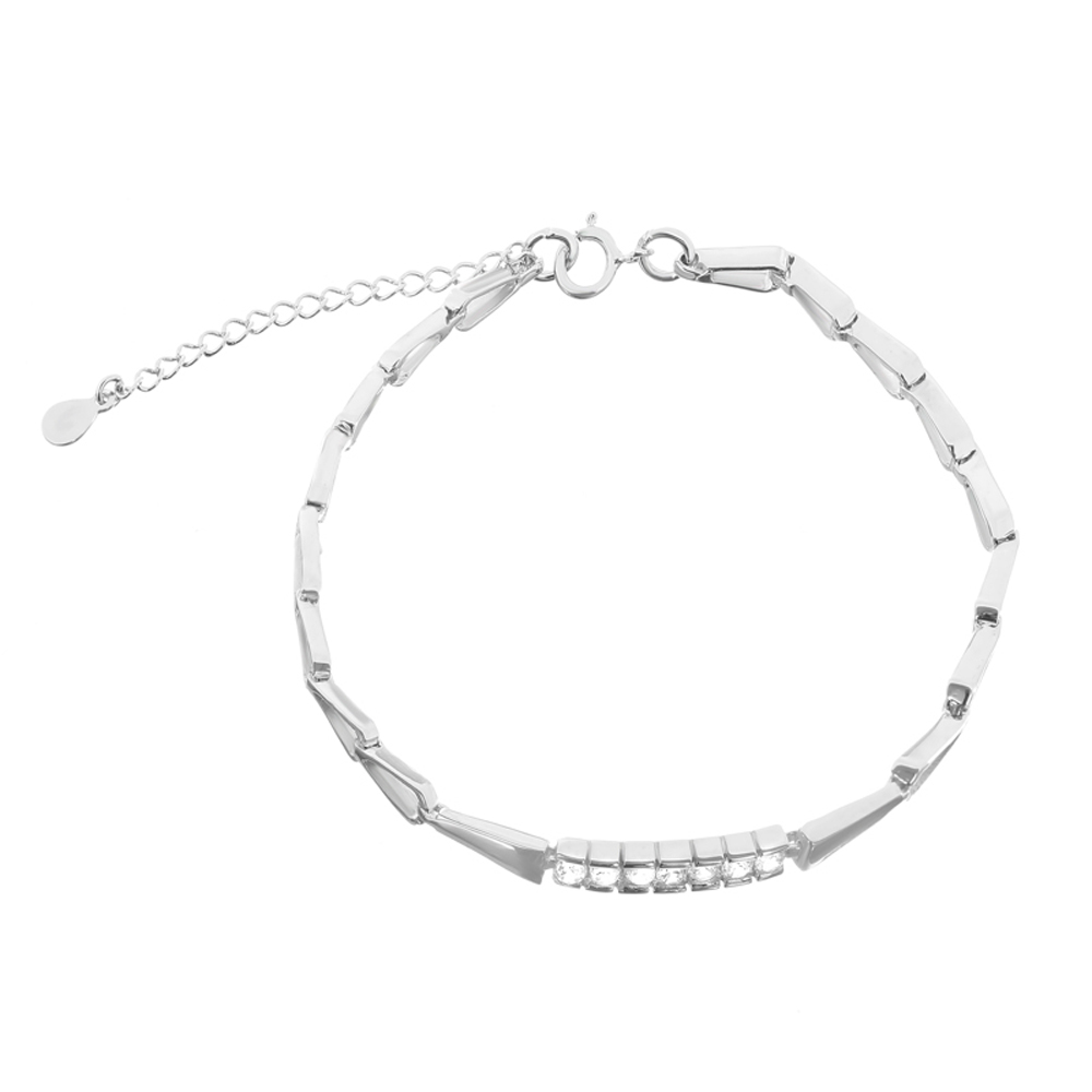 

Серебряный браслет Silvex925 16+4 см с фианитом (вес 4 г) модели Б2Ф/410